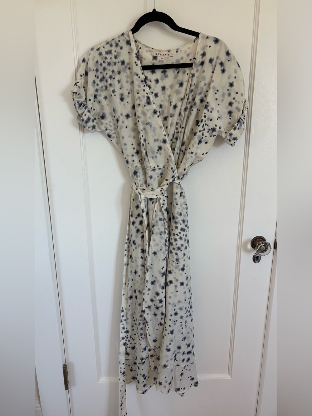 Xirena Wren wrap dress Hydra star pattern size XS